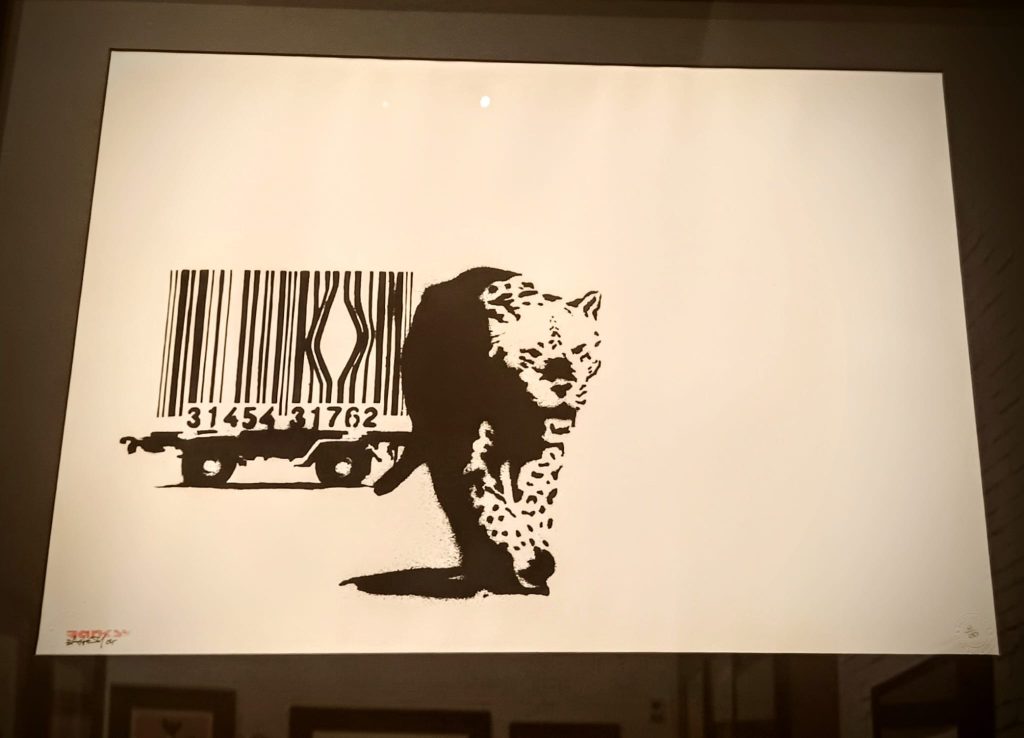 Banksy Toulon code barres