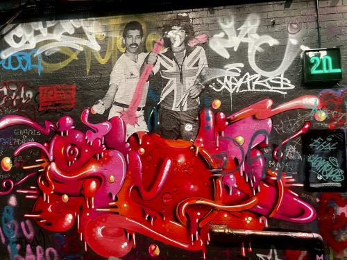 Street art dans le Tunnel Banksy de Londres