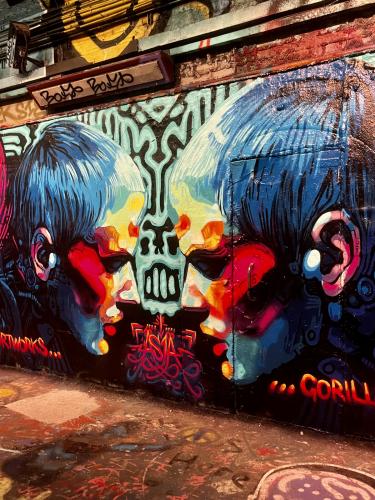 Street art dans le Tunnel Banksy de Londres